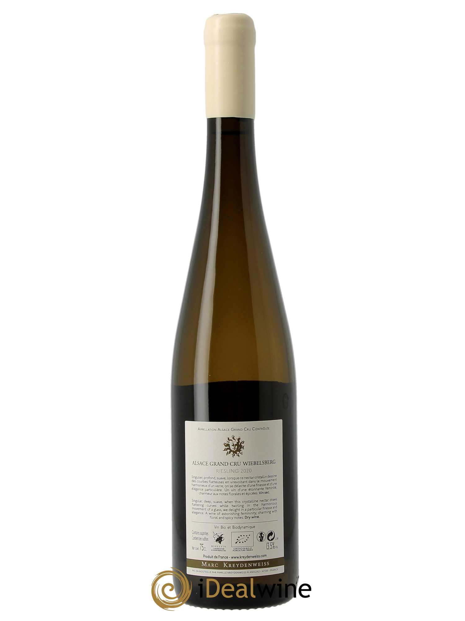 Alsace Riesling Grand Cru Wiebelsberg Marc Kreydenweiss  2020 - Lot de 1 Bouteille