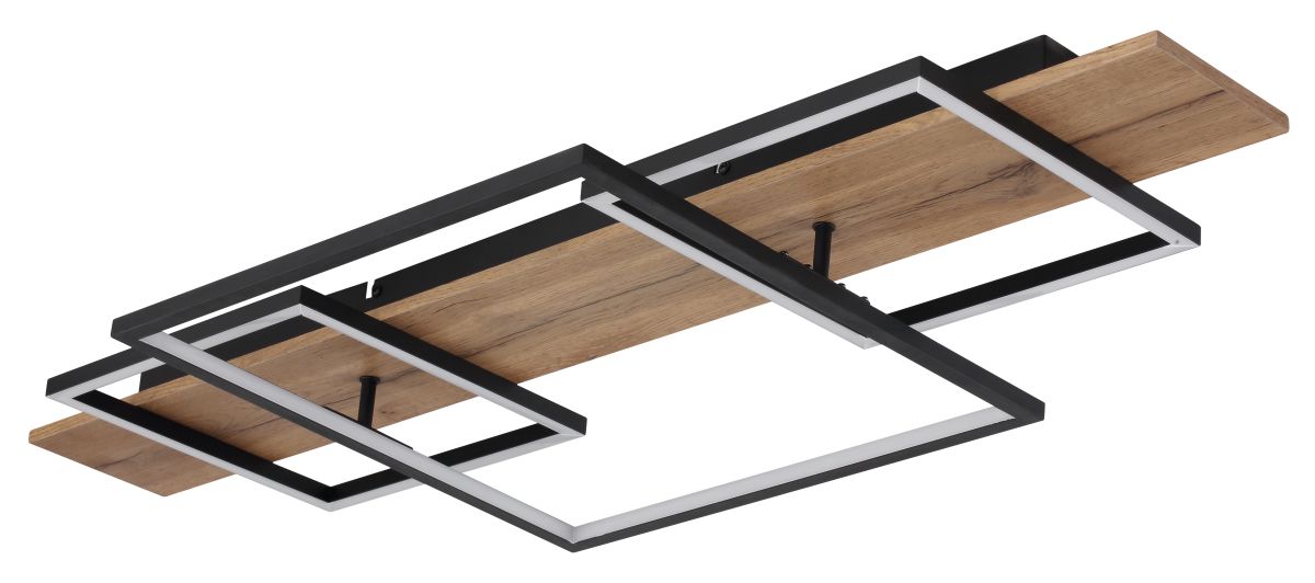 Globo LED Deckenleuchte Square Wood 2