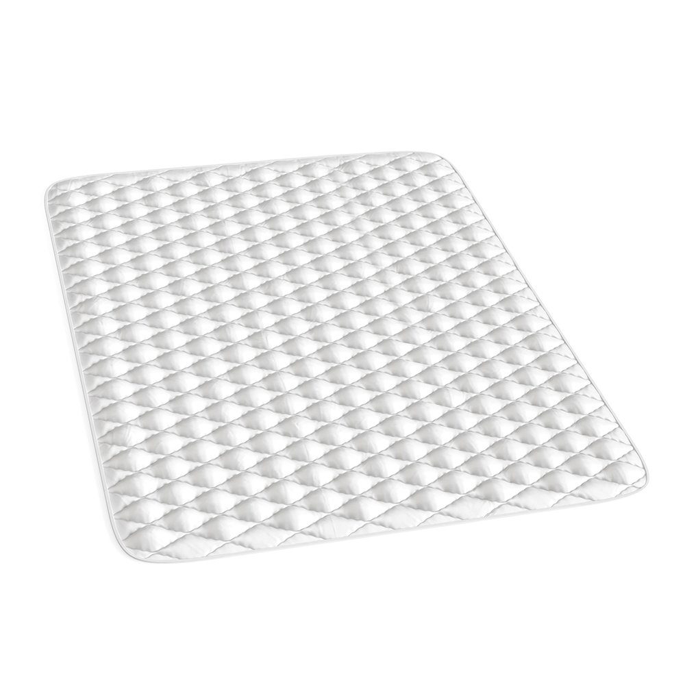 Matratzenschutzbezug Topper Matratzenschoner Auflage 160x200 weiß Baumwolle VitaliSpa®