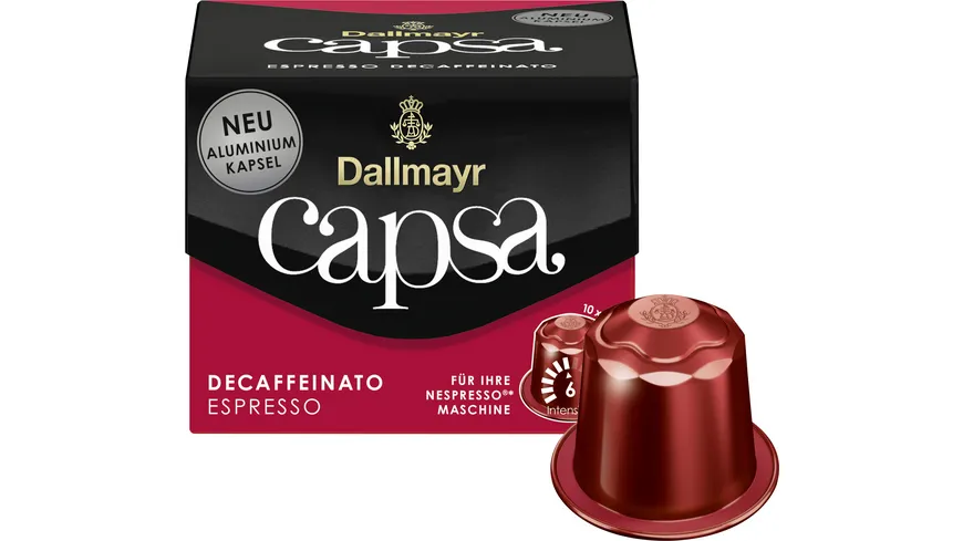 Dallmayr Capsa Kaffeekapseln Espresso Decaffeinato 56 g