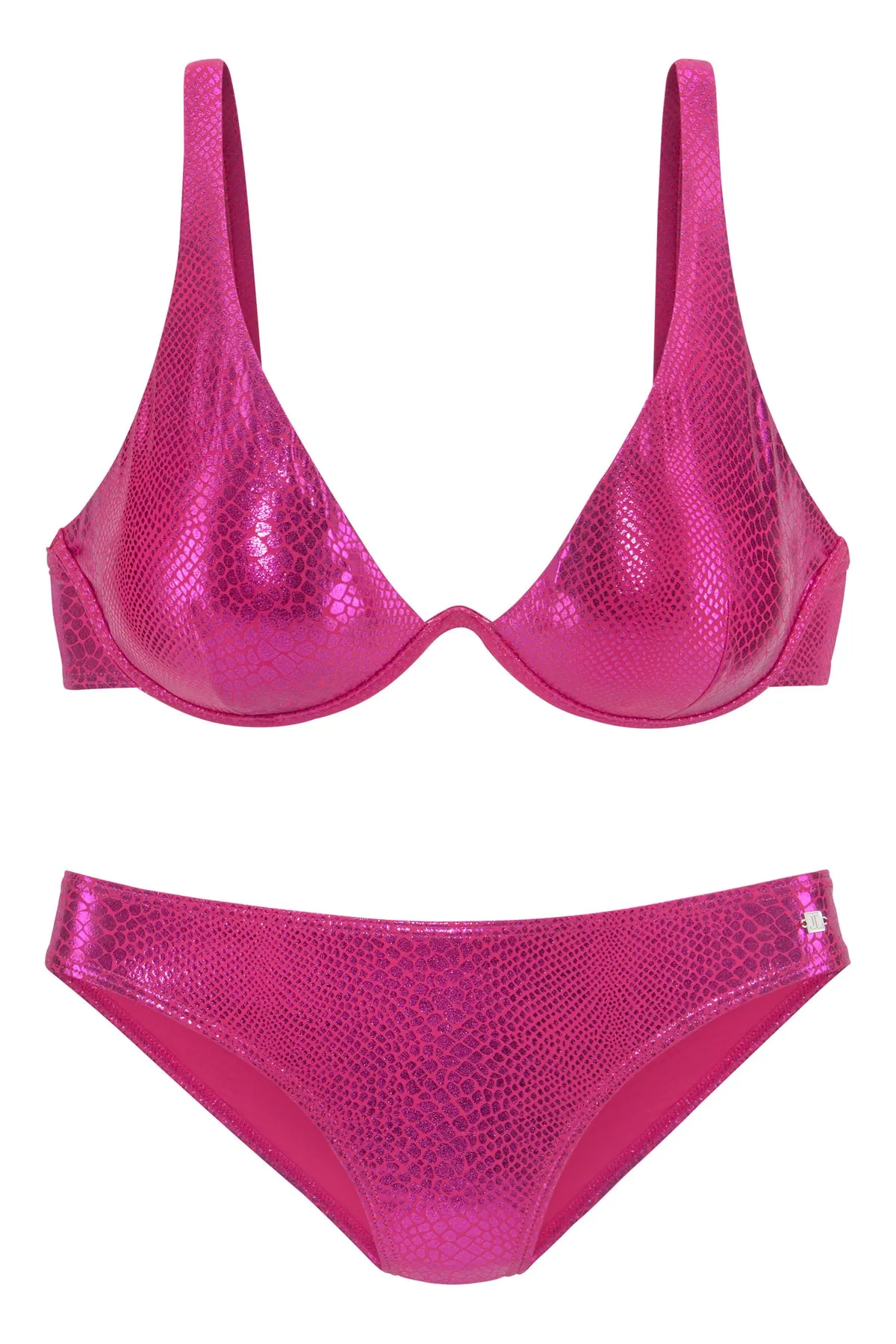 JETTE  Bikini-Set - Rot - Unifarben
