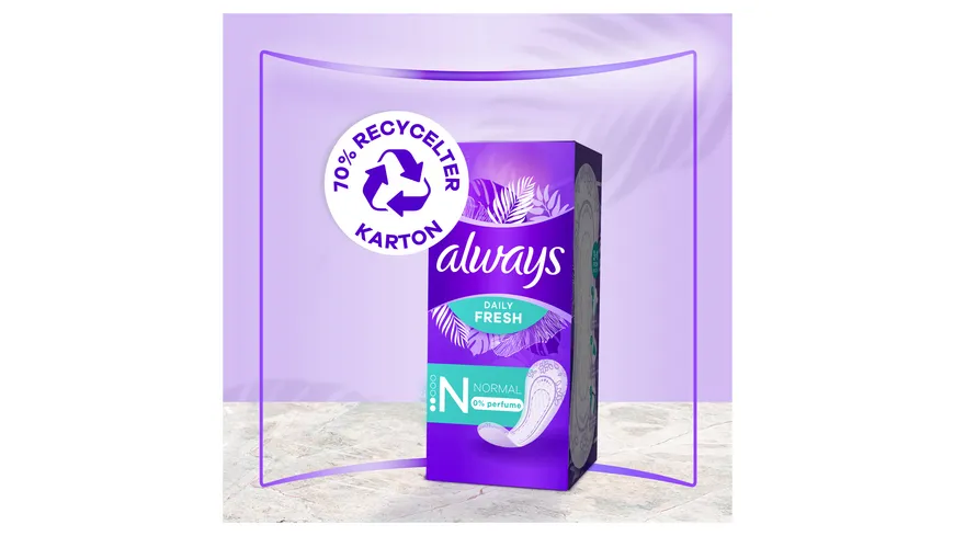 Always DAILY Slipeinlagen always Slipeinlage Daily Protect Long mit Frischeduft BigPack 48
