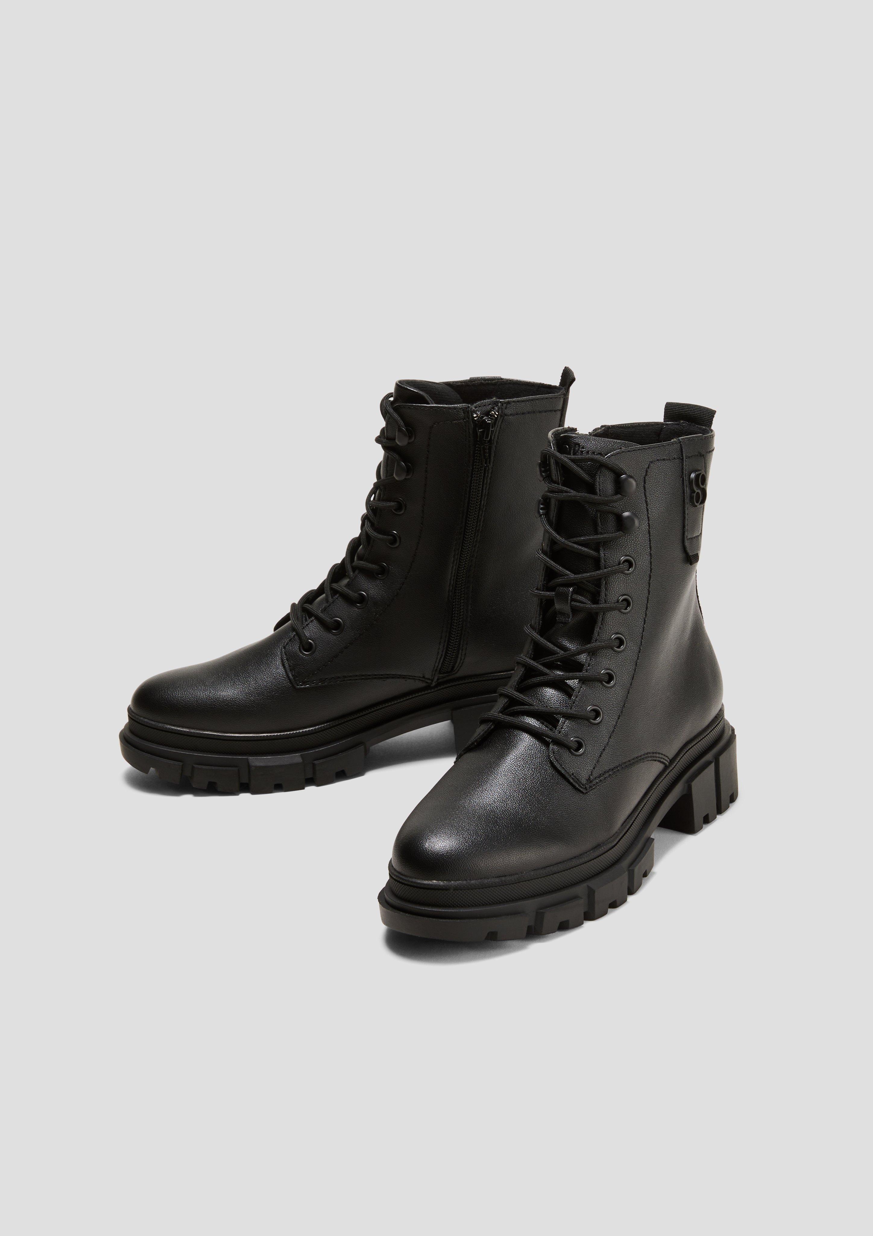 Stiefeletten mit Schnürung und Reißverschluss  6008300-007