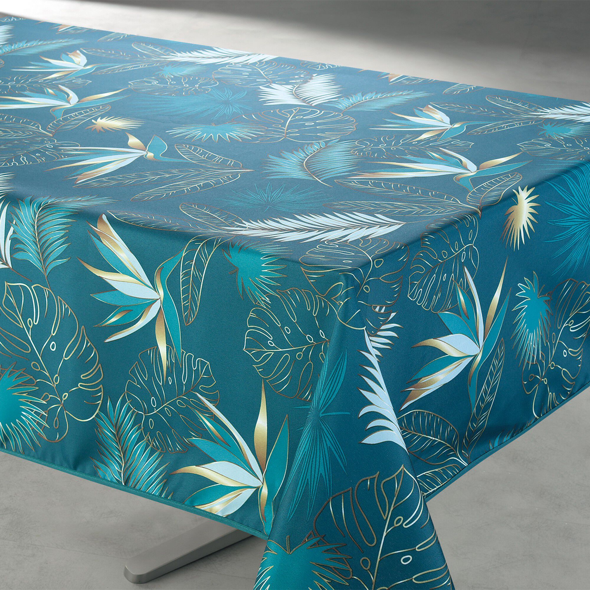 Nappe Vahinée polyester imprimé feuillage