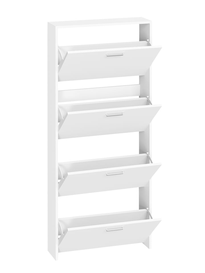 VCM  Holz Schuhregal Schuhschrank Schuhkipper Sulos L in Weiß günstig kaufen onesize
