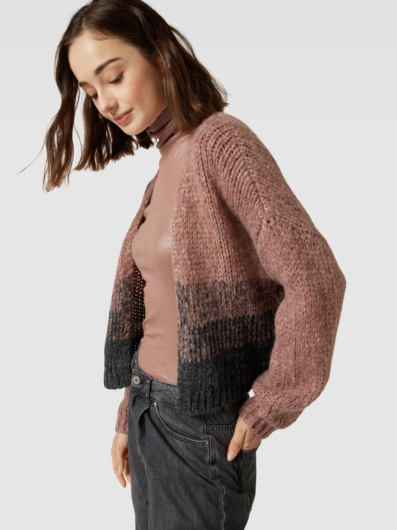 Cardigan mit Farbverlauf in altrosa