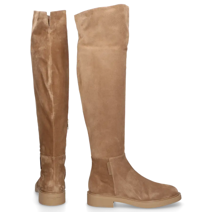 Gianvito Rossi - Overknees LEXINGTON beige - grau