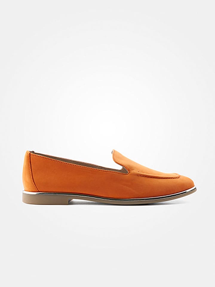 Paul Green Leder-Mokassins in Orange günstig kaufen