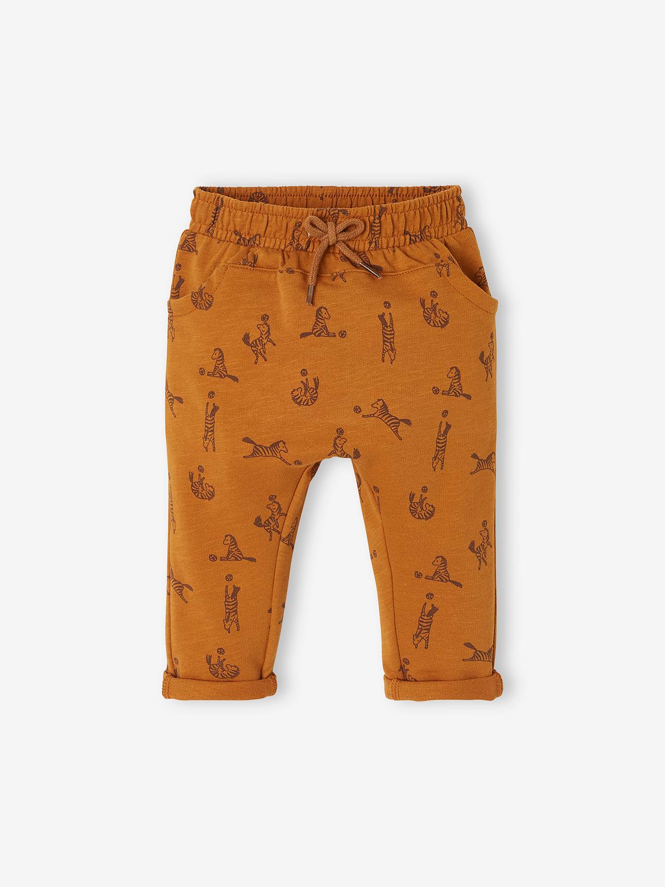 Pantalon molleton bébé garçon gris clair chiné