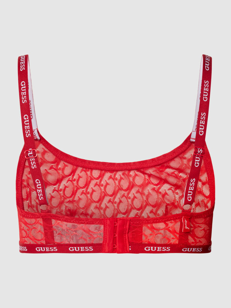 Bralette mit Logo-Muster Modell 'EDYTHA' in rot
