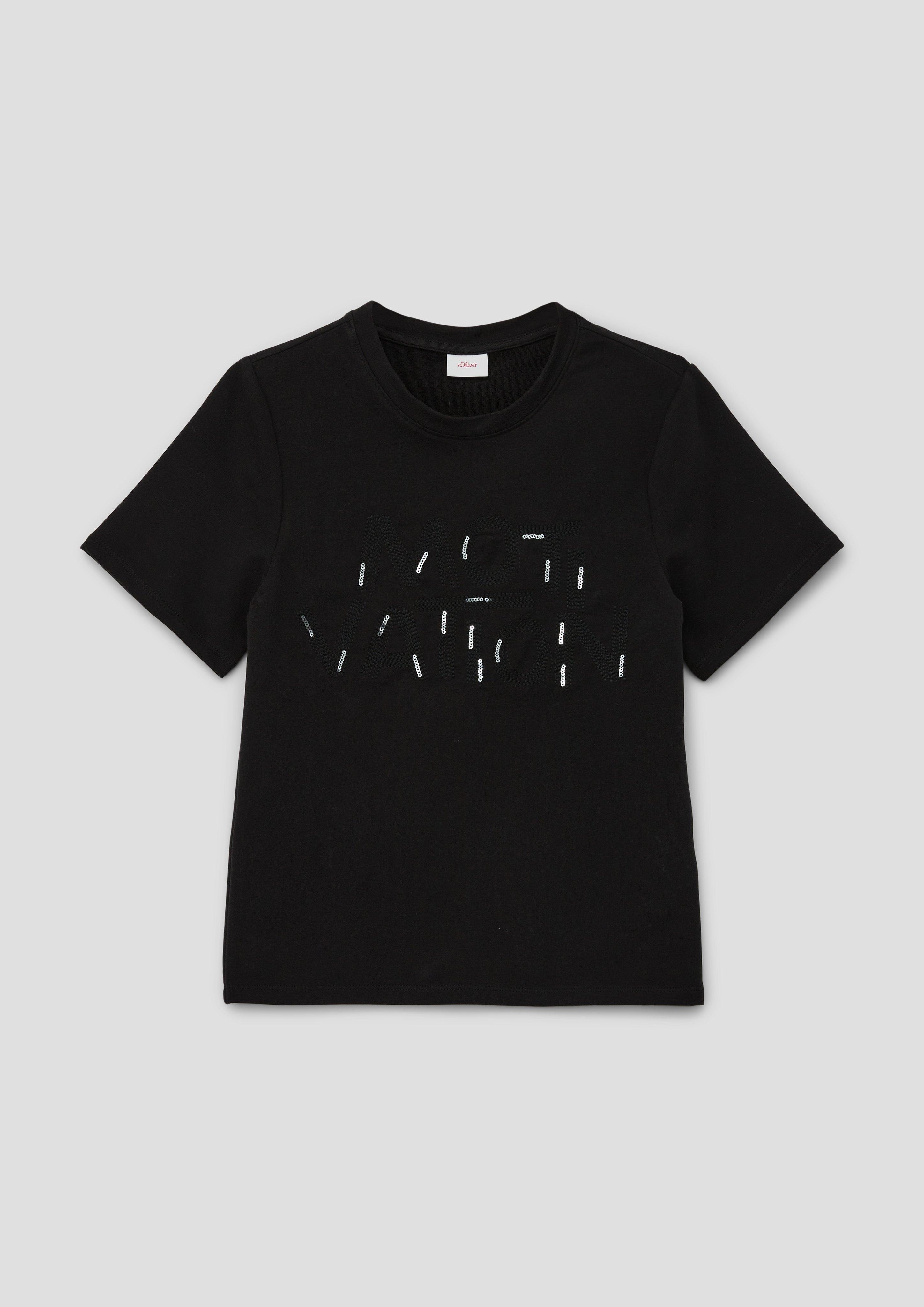 T-Shirt mit Pailletten-Details  2140209-9999