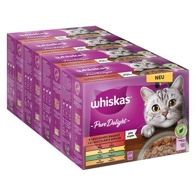 Jumbopack Whiskas Pure Delight Portionsbeutel 96 x 85 g