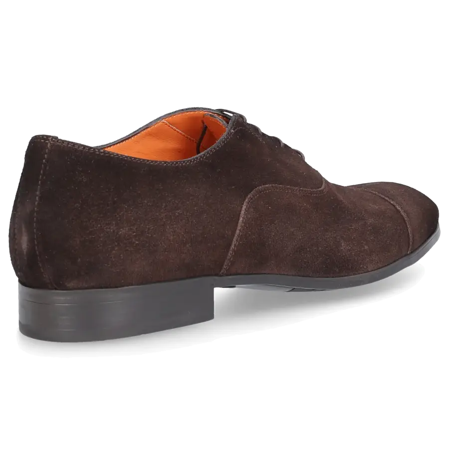 Santoni - Businessschuhe Oxford 11011 Veloursleder - braun