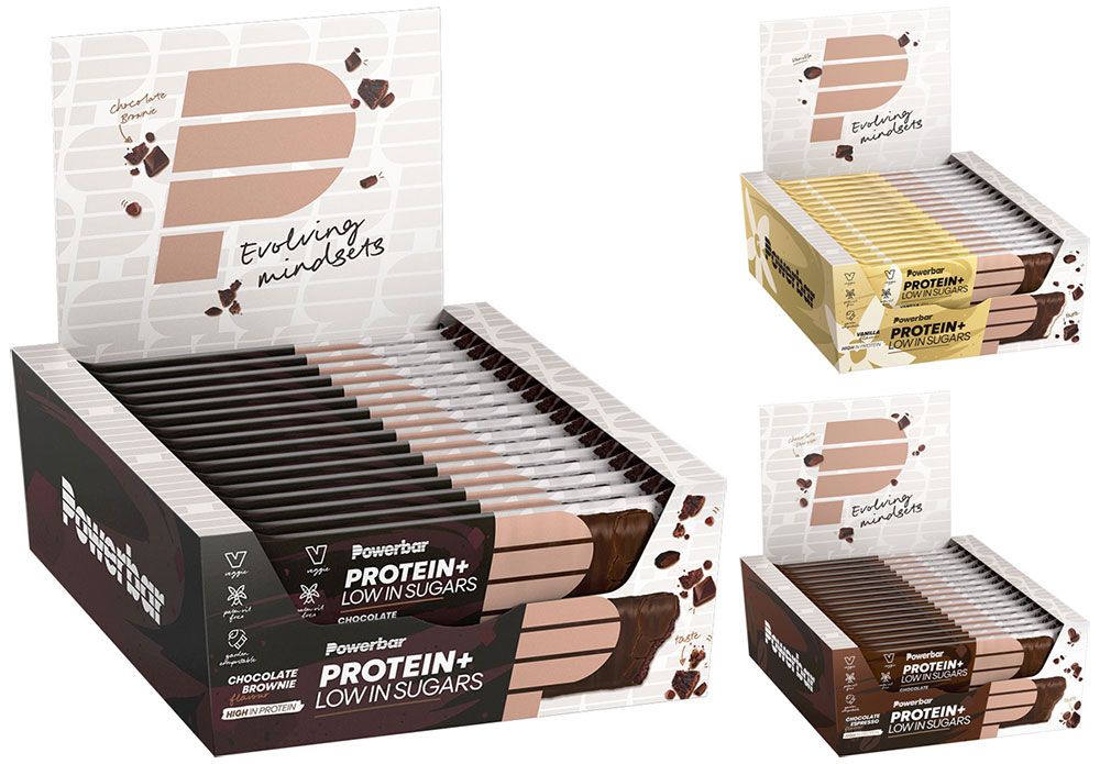 Powerbar Protein+ Low Sugar Riegel 16er Box kaufen | Bike-Discount