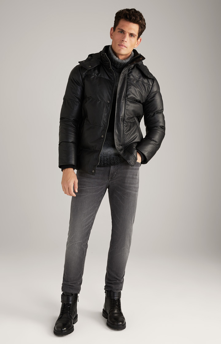 Lederjacke Loma in Schwarz