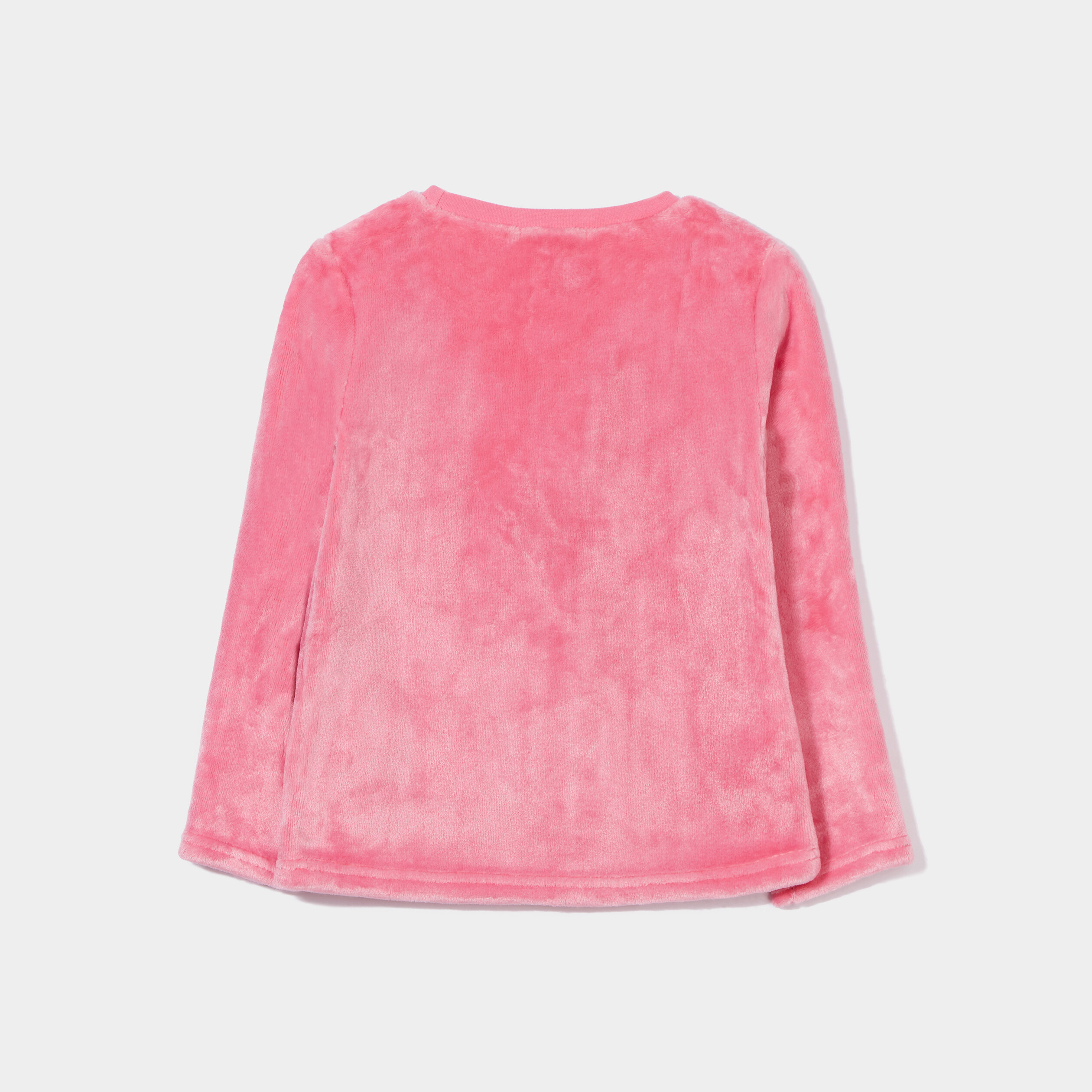 Ensemble pyjama pantalon pilou à pompons rose fille | La Halle