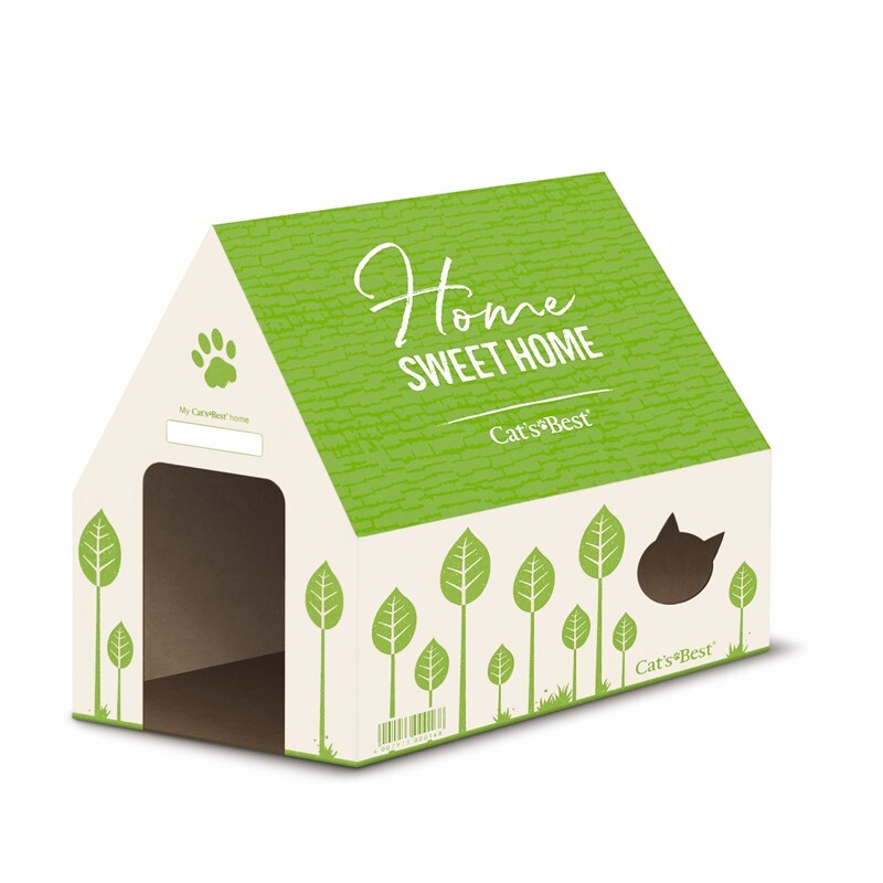 Cat's Best Katzenstreu Cat's Best Aktion - Original Katzenstreu 4,3 kg + Katzenhaus