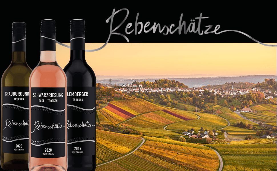 Württembergische WZG Rebenschätze Schwarzriesling Rosé Qualitätswein trocken 6er Karton 0,75L