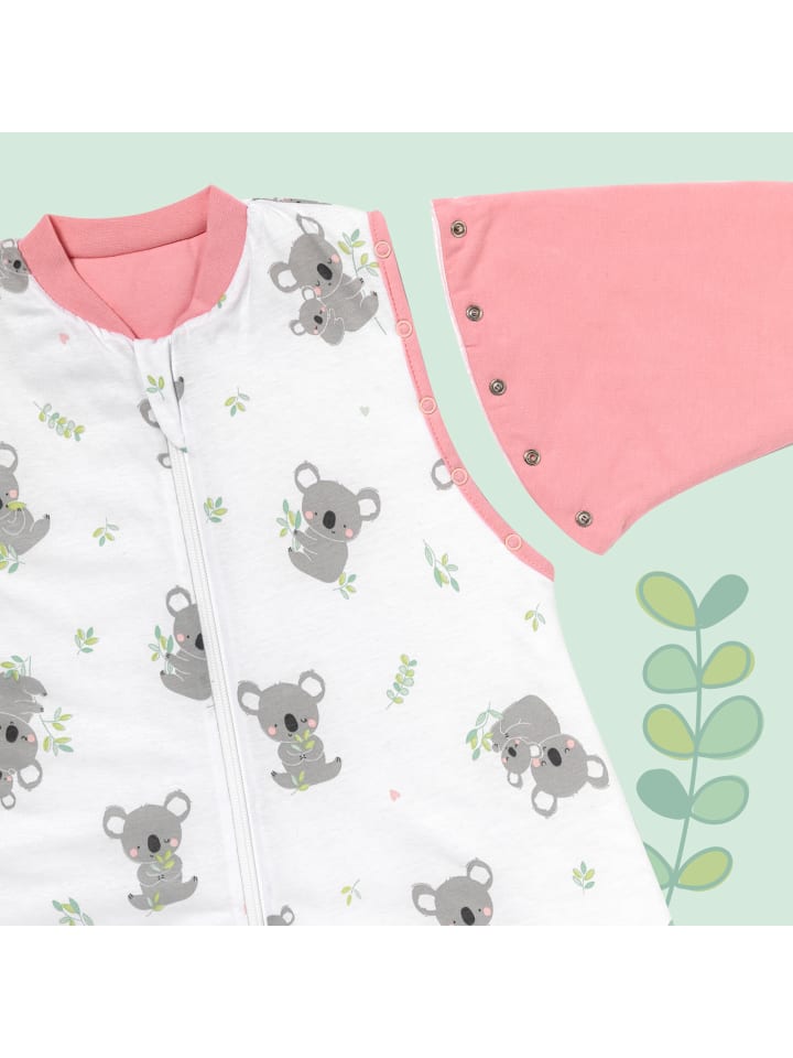 Schlummersack Babyschlafsack, 1.0 TOG in Rosa-Weiß günstig kaufen