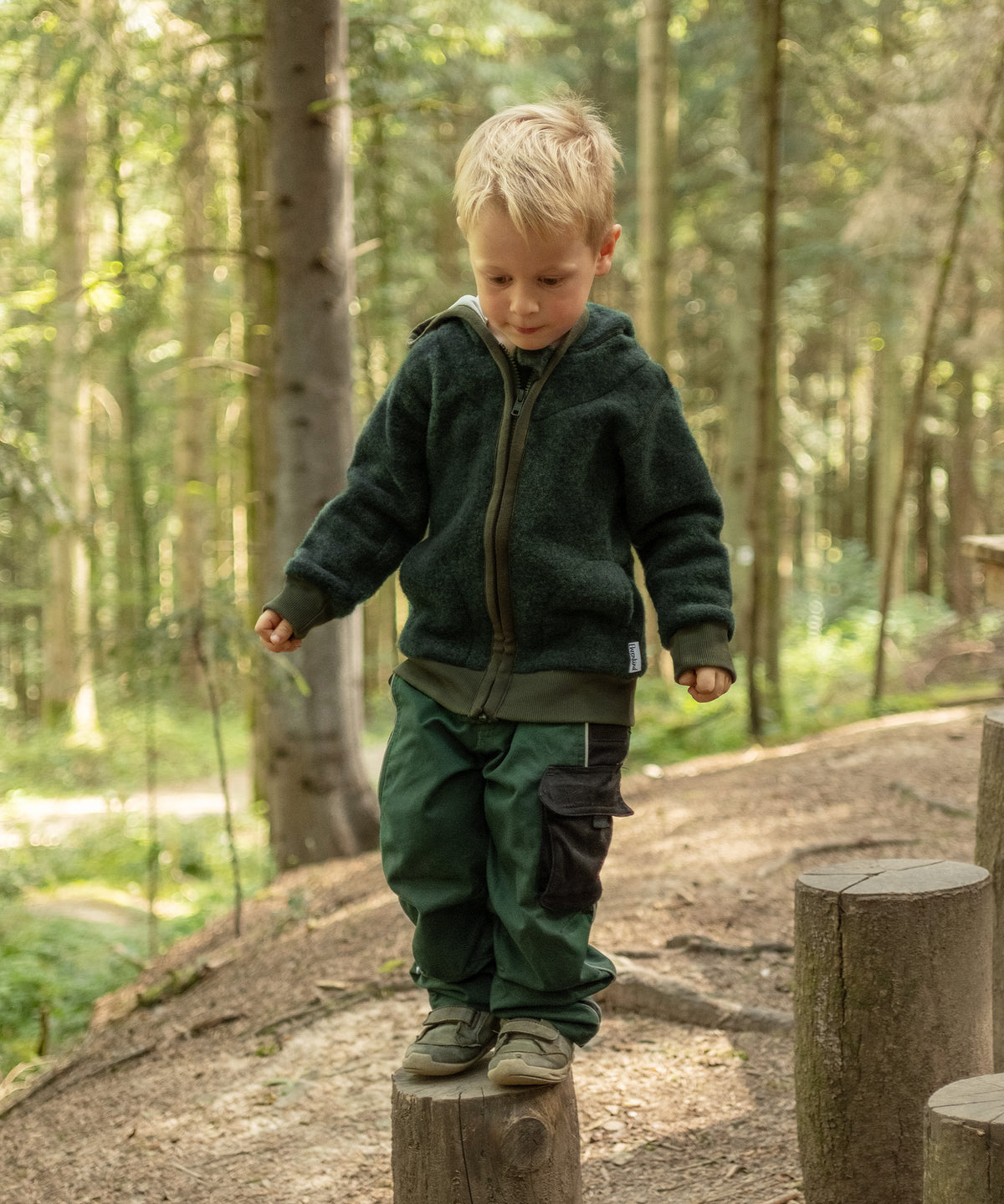 Wollfleece-Jacke