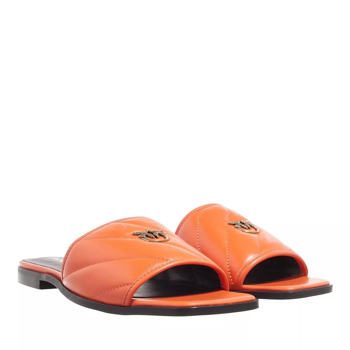 PINKO Pantoletten orange Slide