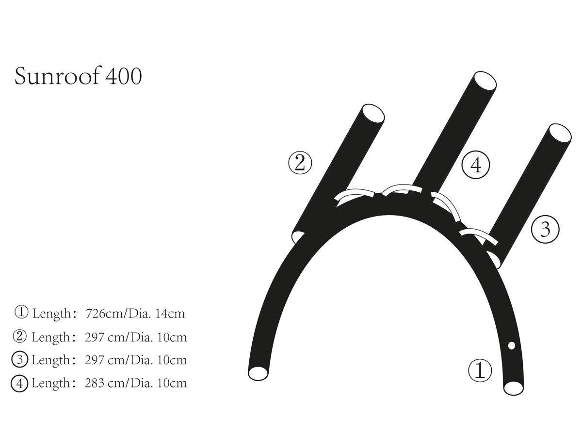Obelink Sunroof 400 Easy Air Airtubes