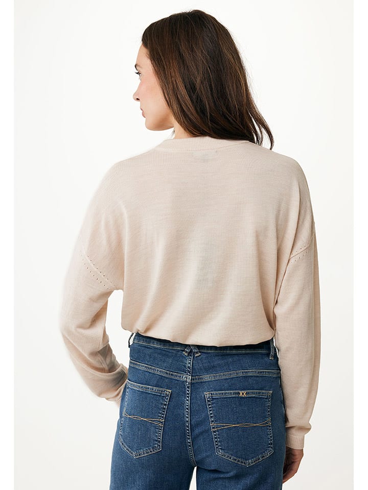 Mexx Wollpullover in Creme günstig kaufen