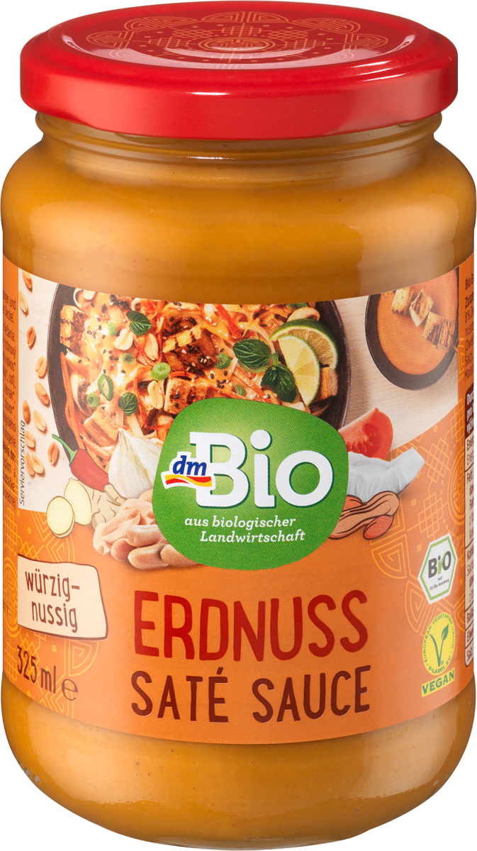 Erdnusssoße, Saté, würzig-nussig, 325 ml