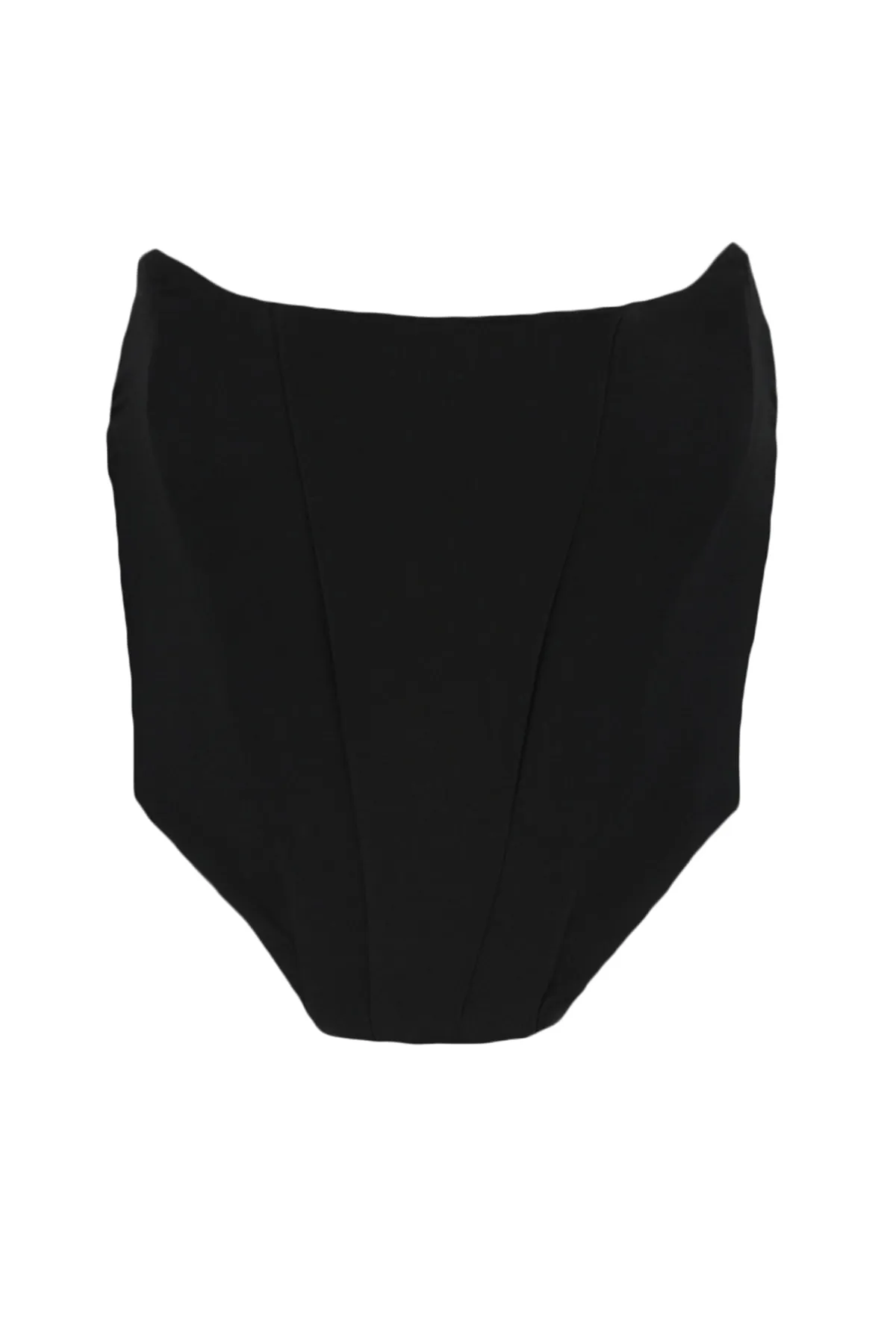 Trendyol Collection  Schwarzes, bauchfreies, gefüttertes, gewebtes Korsett mit detailliertem Bustier TPRSS21BS0032