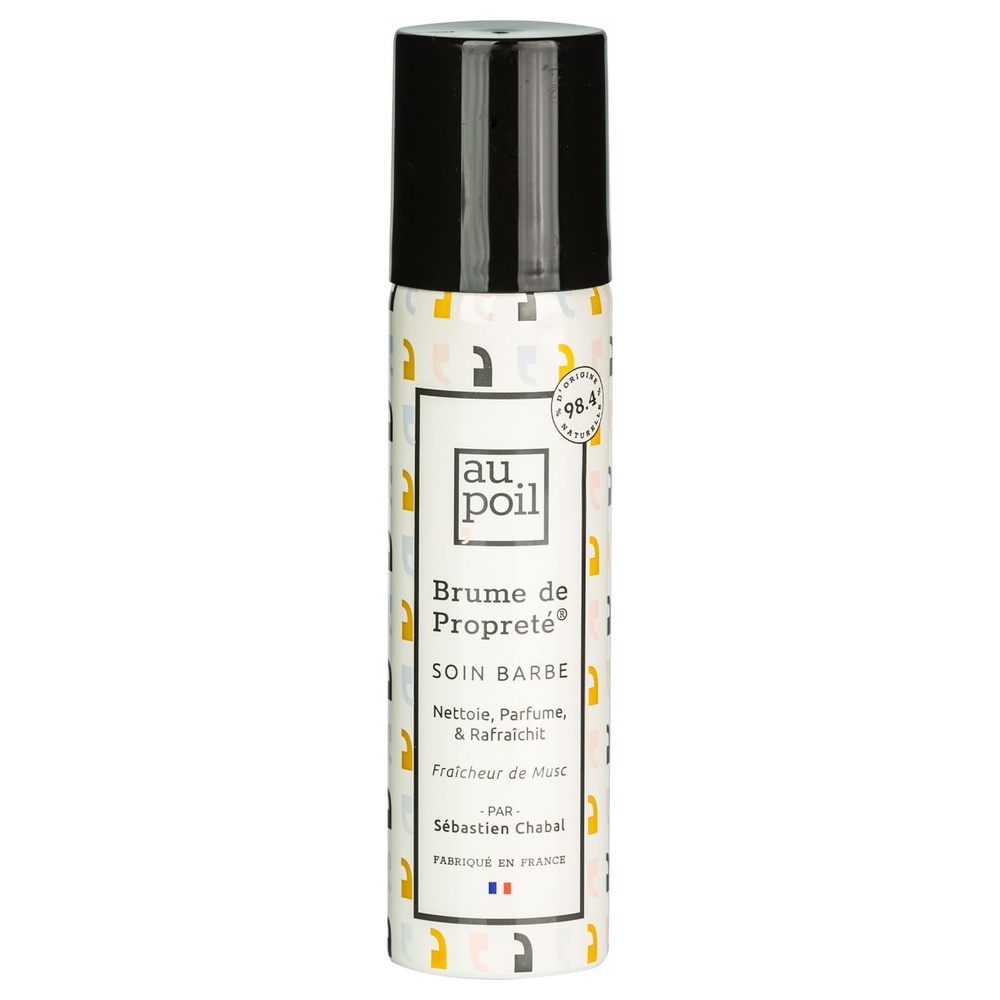 au poil Brume de Propreté pour une barbe propre  ! La brume  Nettoie,  Parfume et Rafraîchit la barbe
