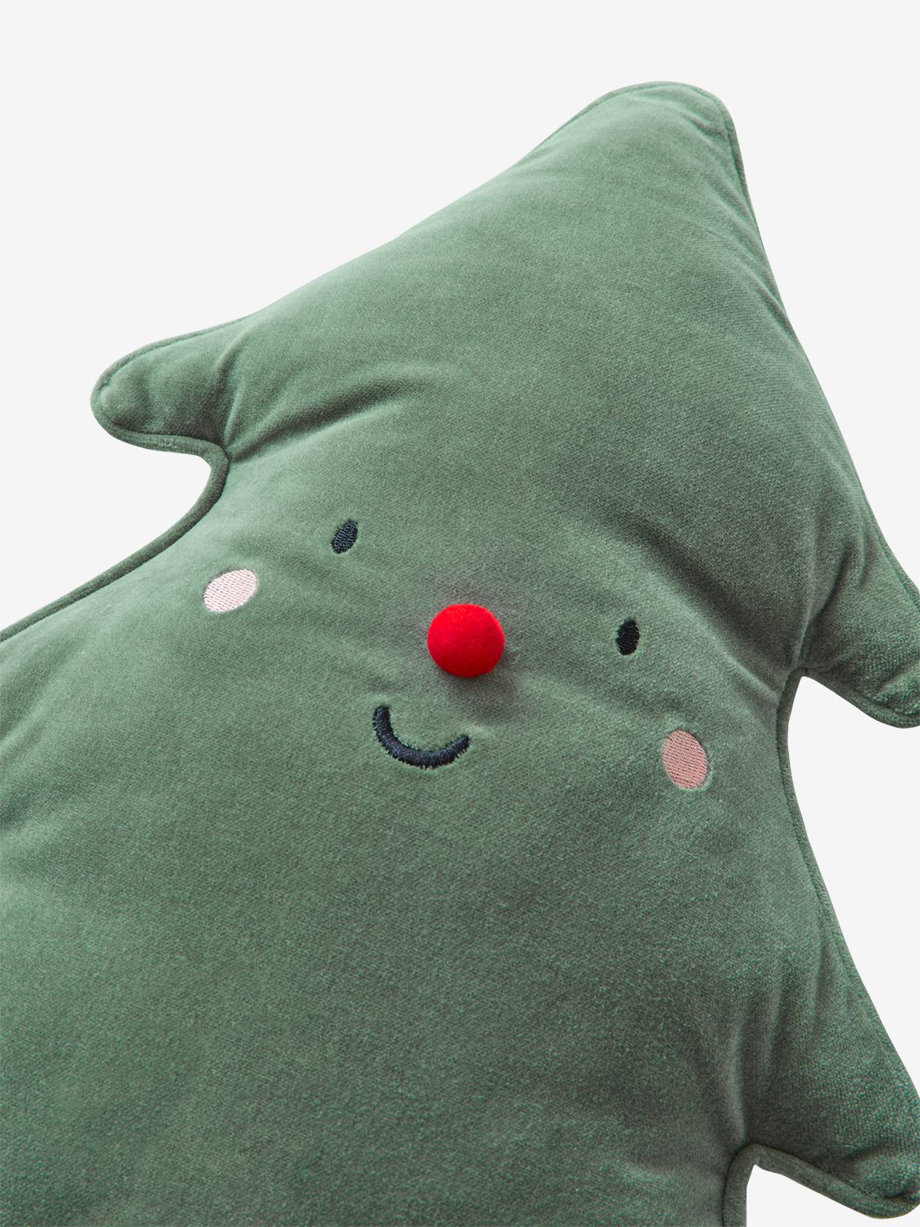 Coussin sapin personnalisable vert