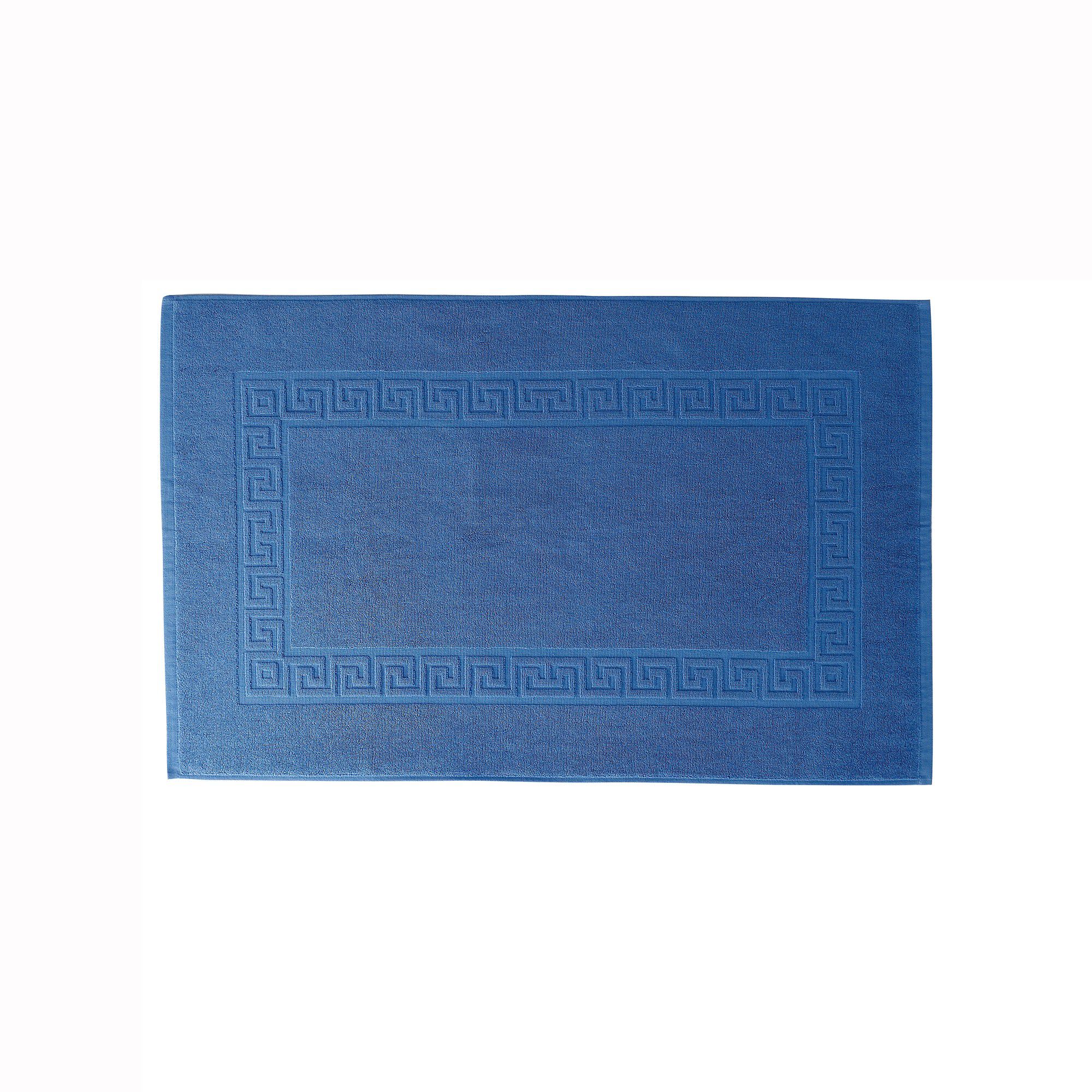 Tapis de bain éponge liteau motif frise grecque