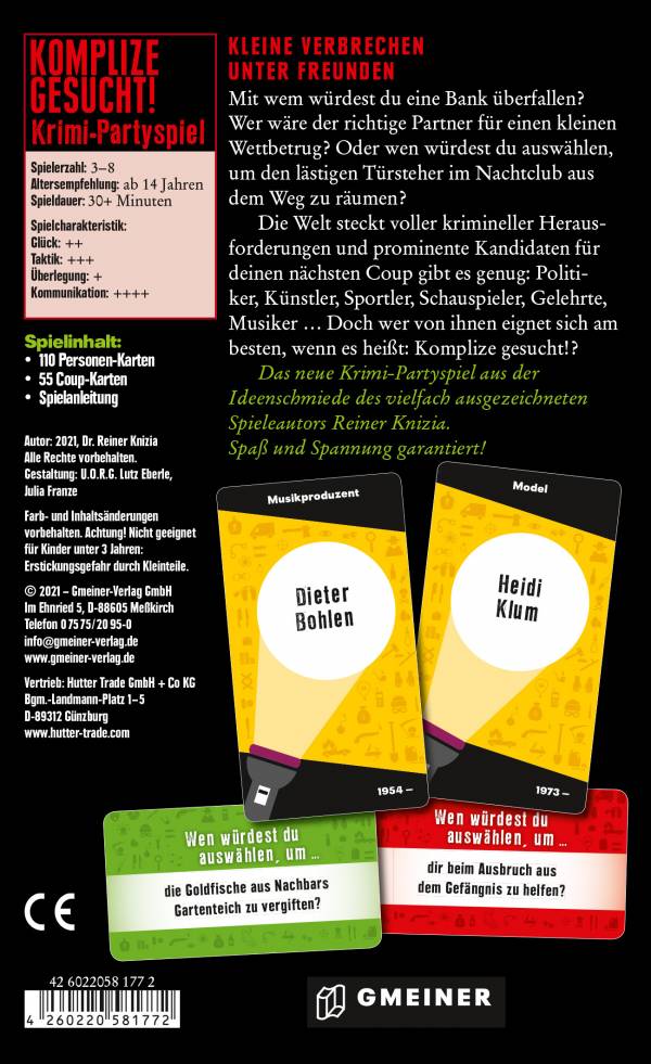 Komplize gesucht