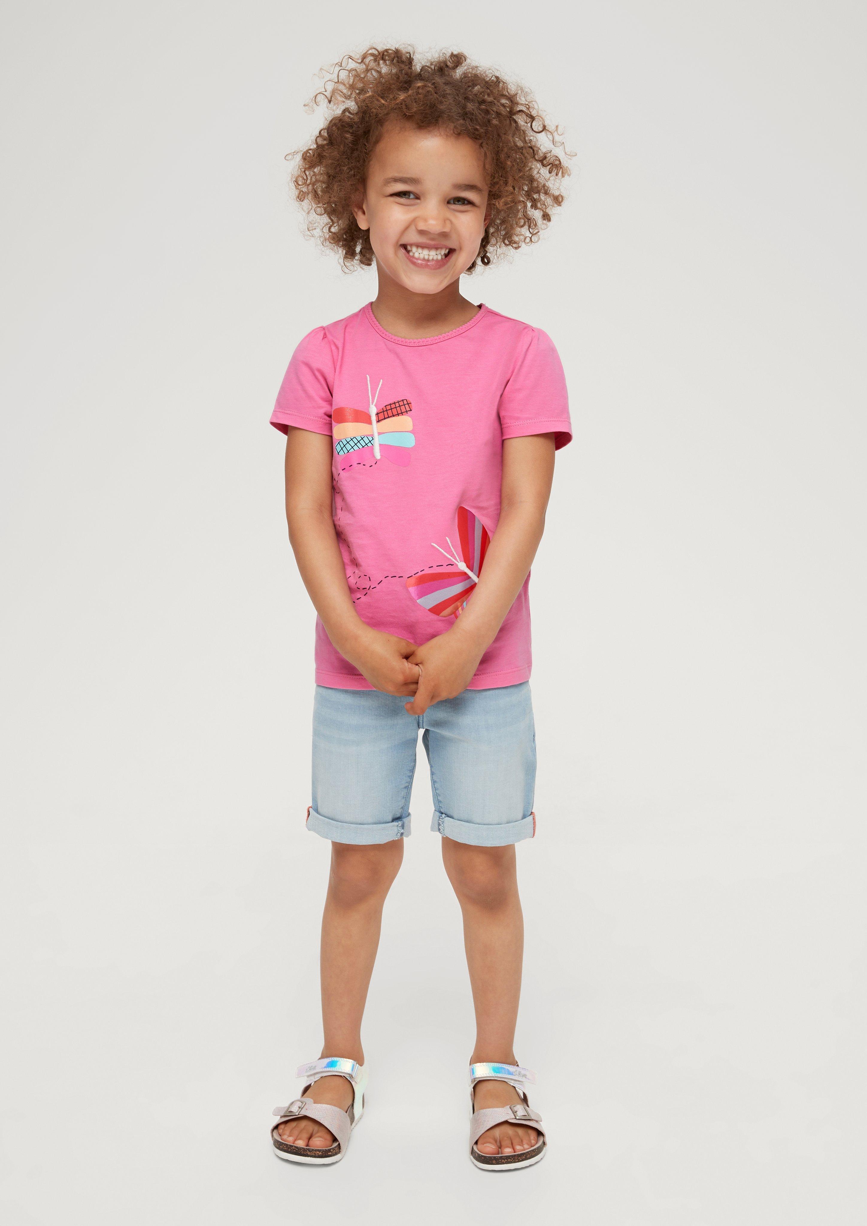 T-Shirt mit Glitzerprint  2130415-4419