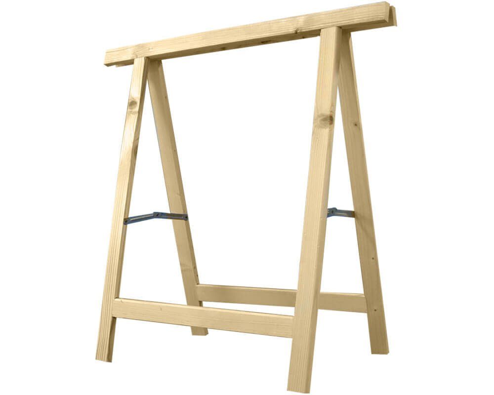 iWerk Unterstellbock Klappbock Nadelholz, 75 x 75 cm, 45 x 18 mm
