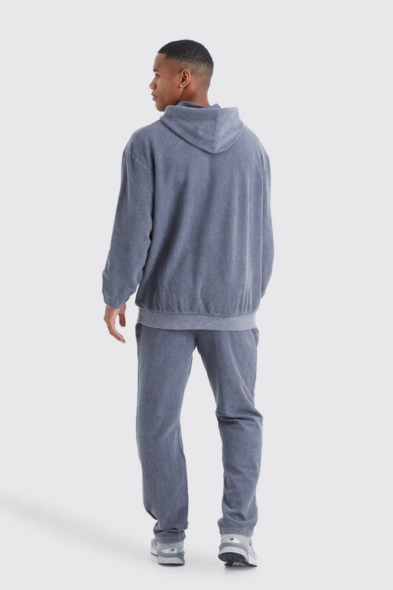 Oversize Cord-Hoodie