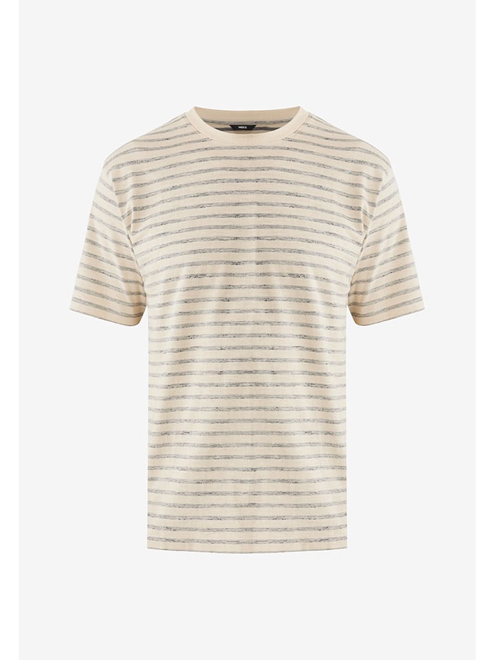 Mexx Shirt in Beige/ Blau günstig kaufen