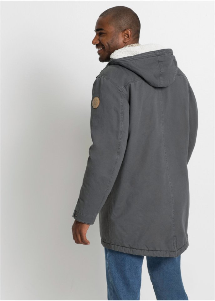 Parka mit Fellimitat-Futter