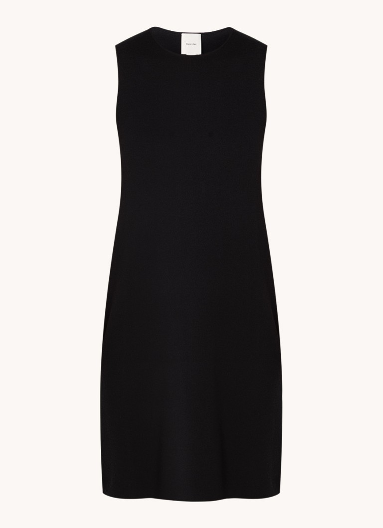 Calvin Klein Fine-knit mini dress in wool blend