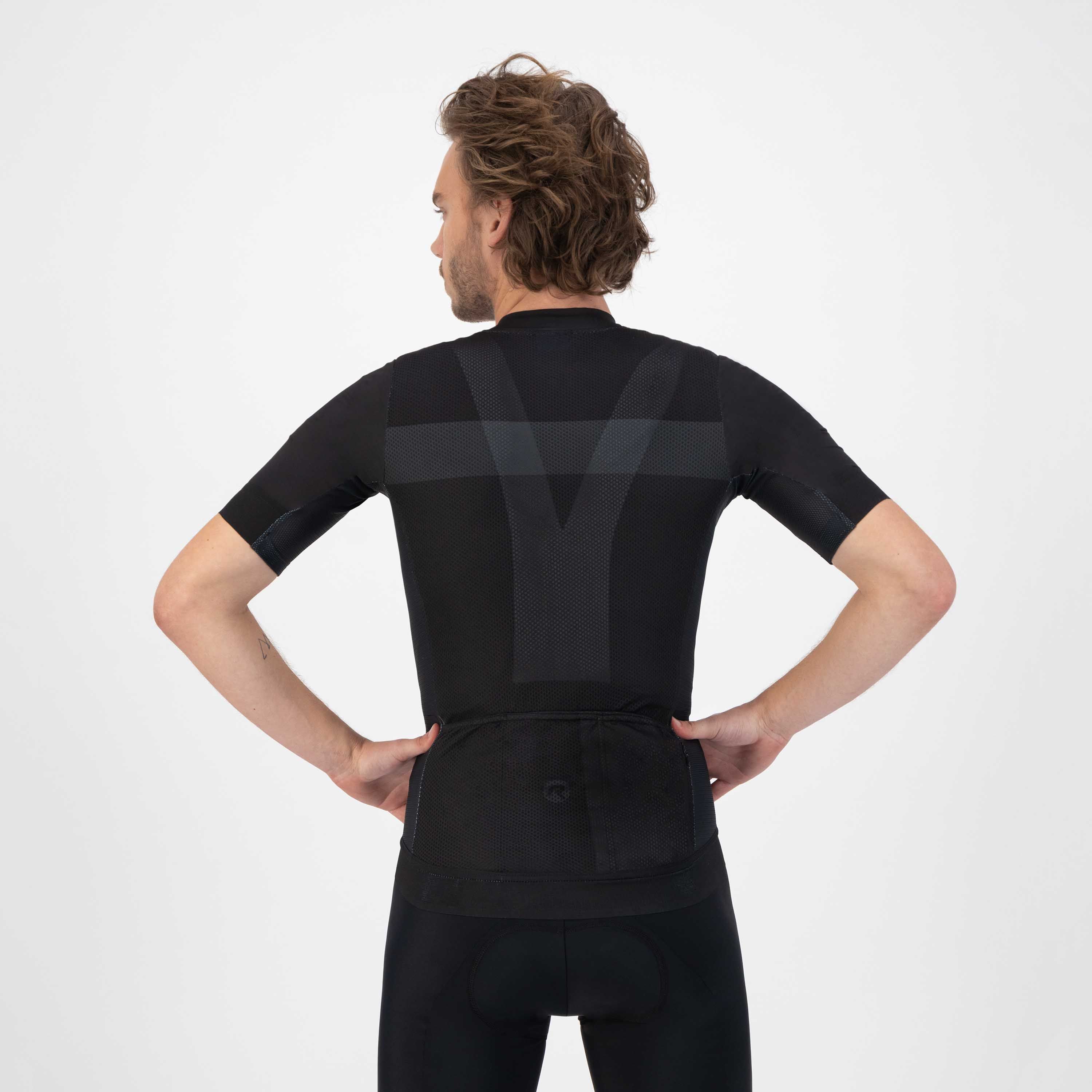 Rogelli Prime Schwarz/Grau Herren Radtrikot Kurzarm