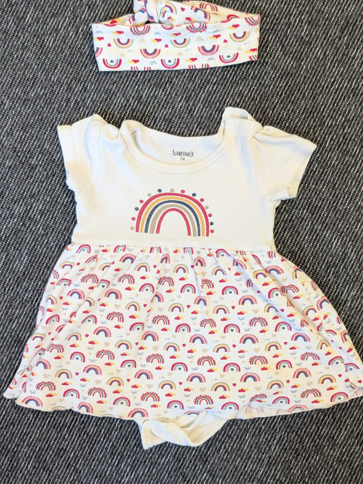 lamino 2tlg. Outfit in Weiß/ Bunt günstig kaufen 74