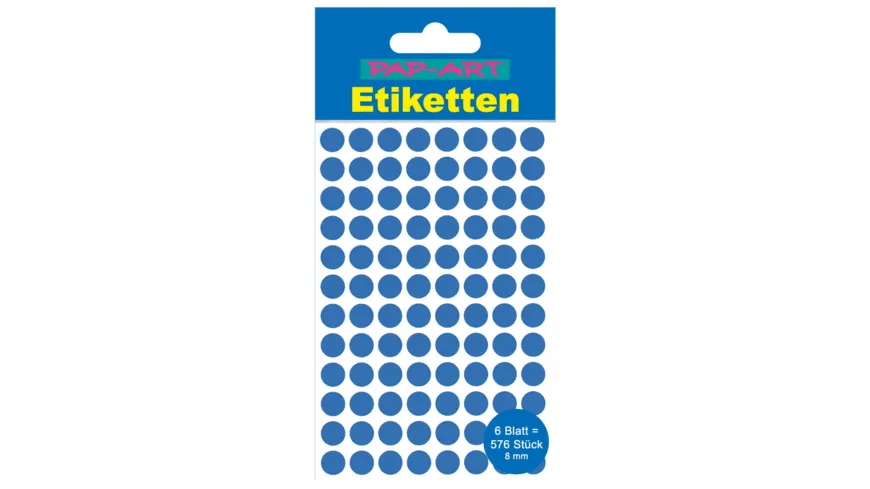 PAP-ART Markierungspunkte blau 8mm