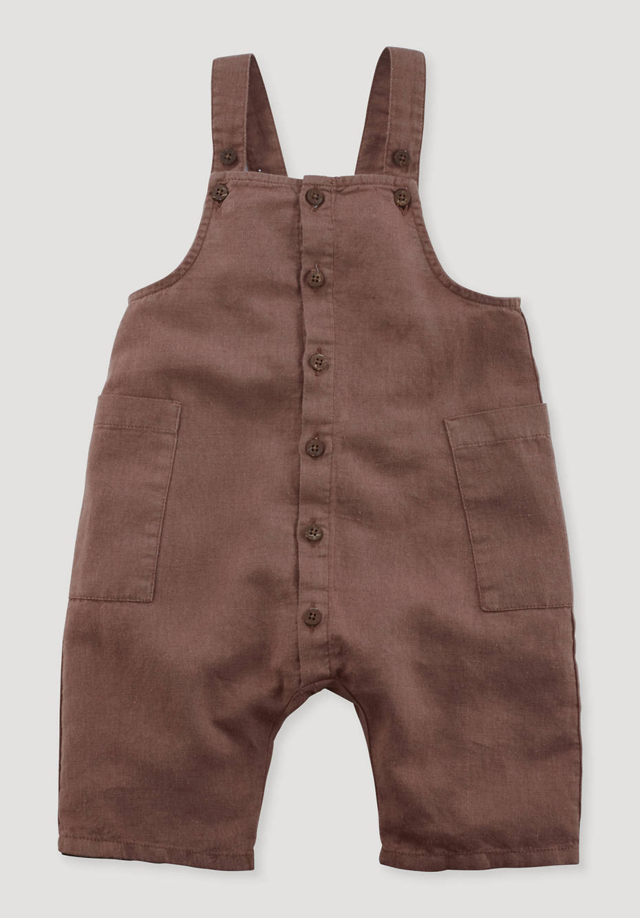 Latzhose aus Leinen mit Bio-Baumwolle