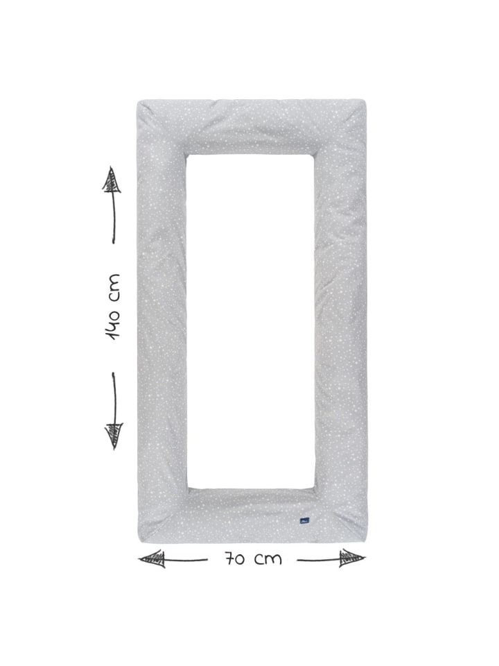 Alvi Nestchen Carré Schlummer-Carré Jersey - Sternenhimmel in grau günstig kaufen onesize