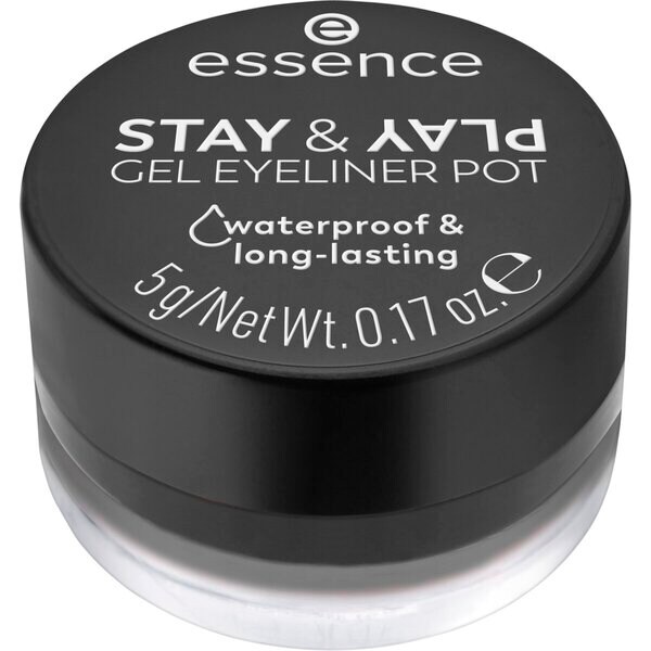 Essence Stay & Play 01 Black Gel Eyeliner Pot 5g