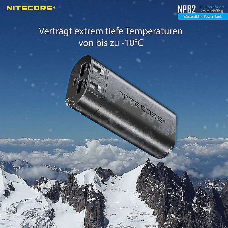 Powerbank NPB2 - 10000mAh - wasserdicht