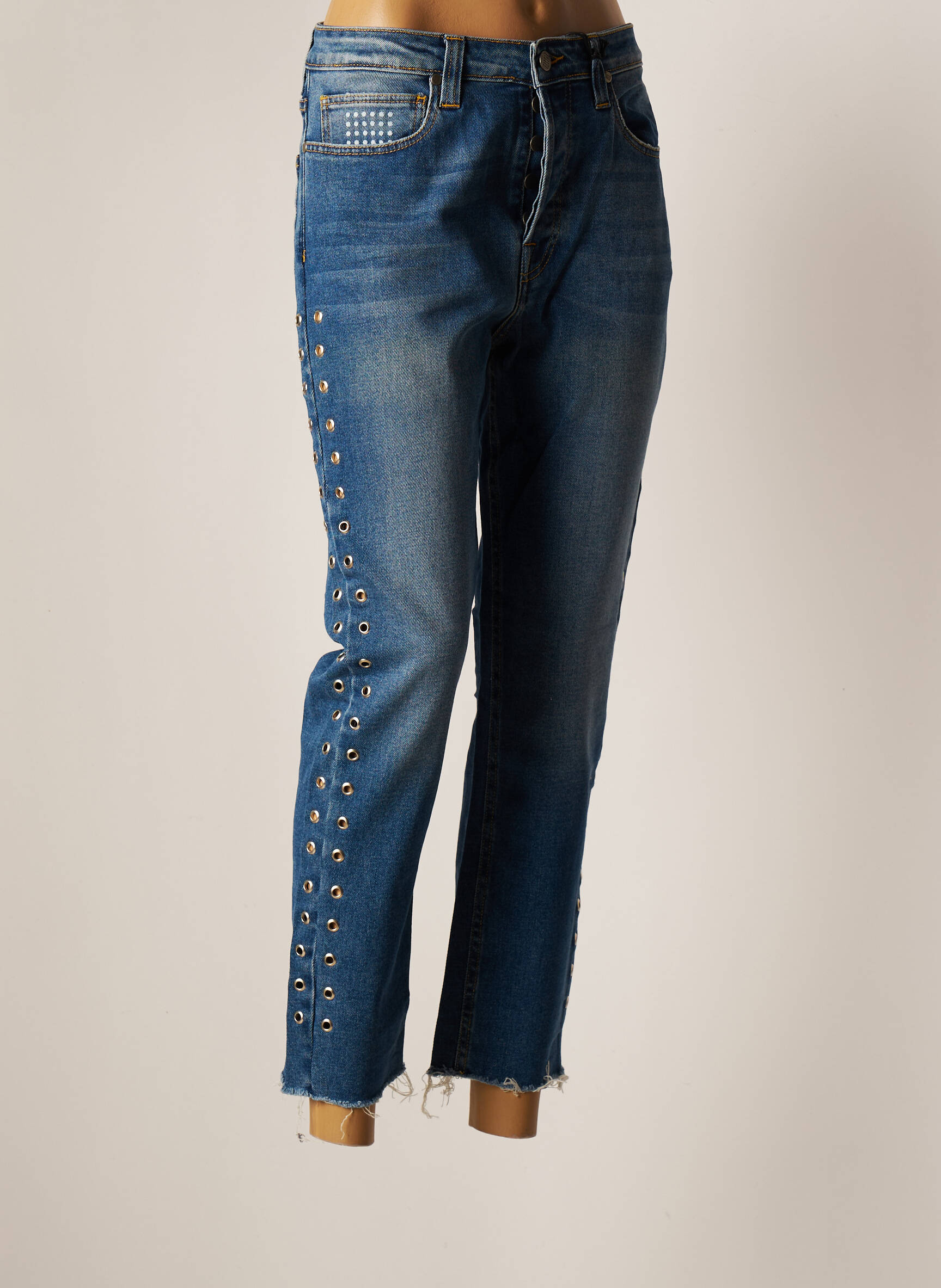 Unique Dnm Jeans Coupe Droite Femme couleur bleu