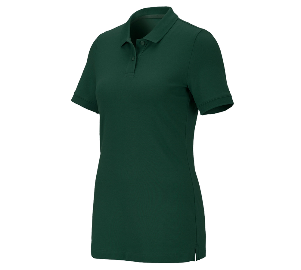 e.s. Piqué-Polo cotton stretch, Damen