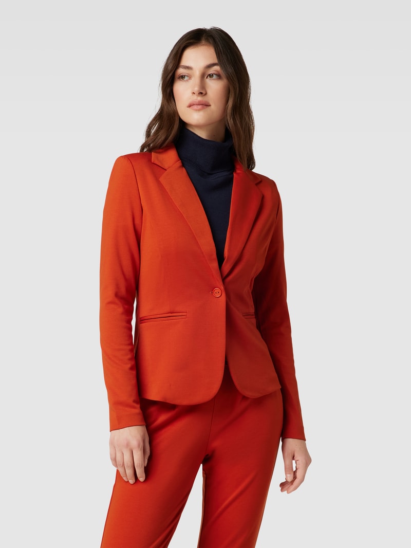 Blazer mit Paspeltaschen Modell 'KATE' in rostrot