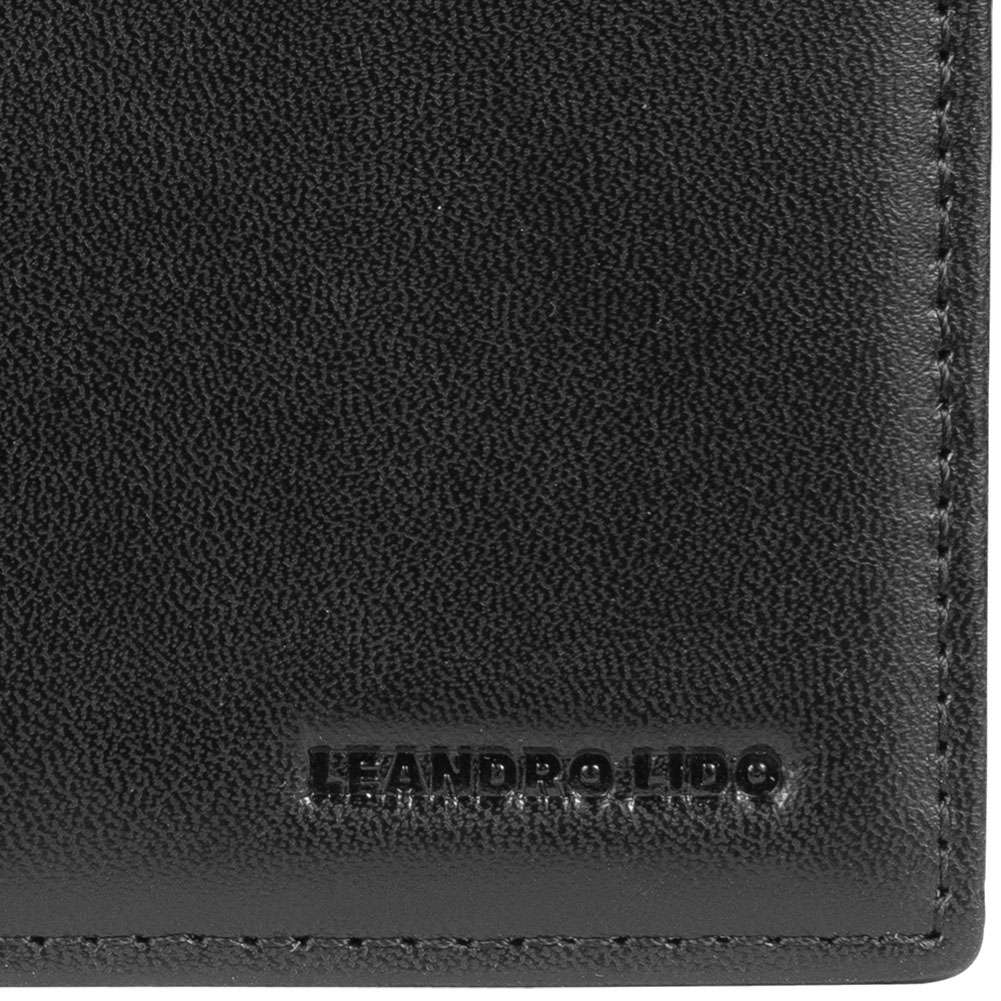 LEANDRO LIDO Classic Brieftasche schwarz
